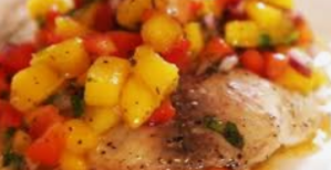 Halibut Cheeks & Mango Salsa