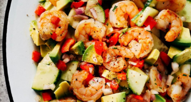 Shrimp Avocado Cucumber Salad