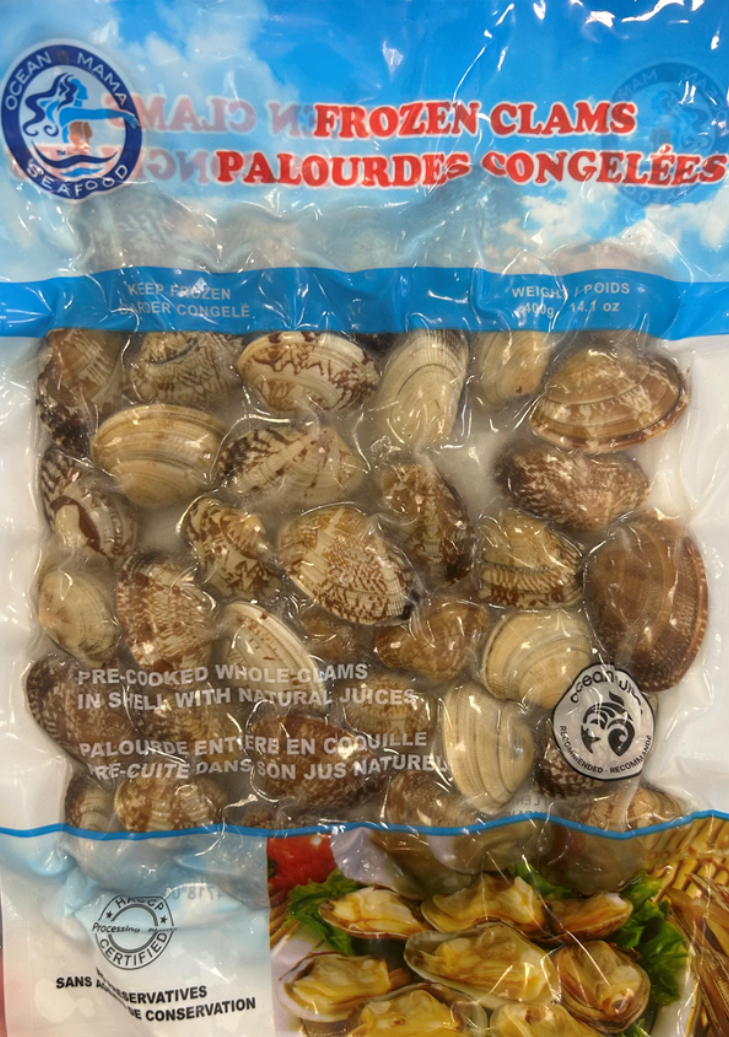 Frozen Pre-Cooked Whole Clams