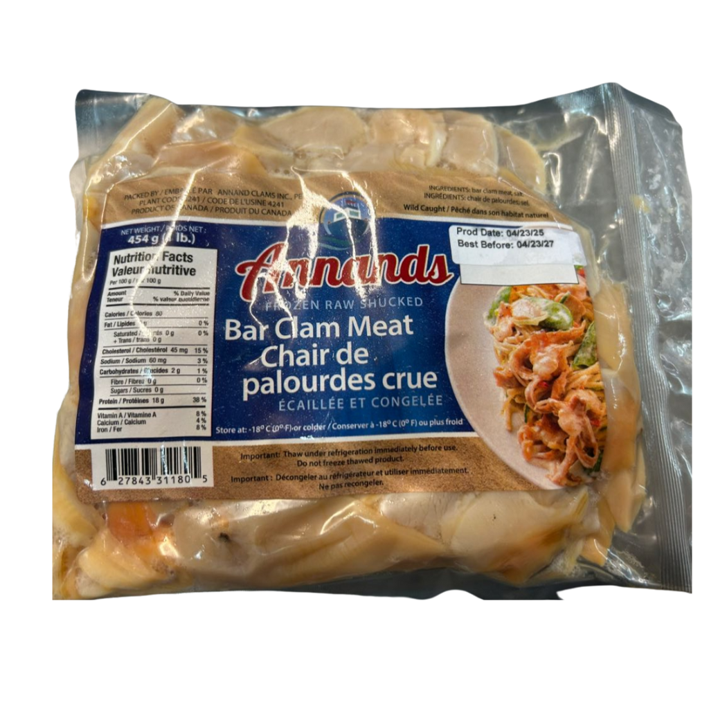 Frozen Annand's Bar Clam Meat