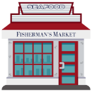 Fisherman's Market storefront illustration